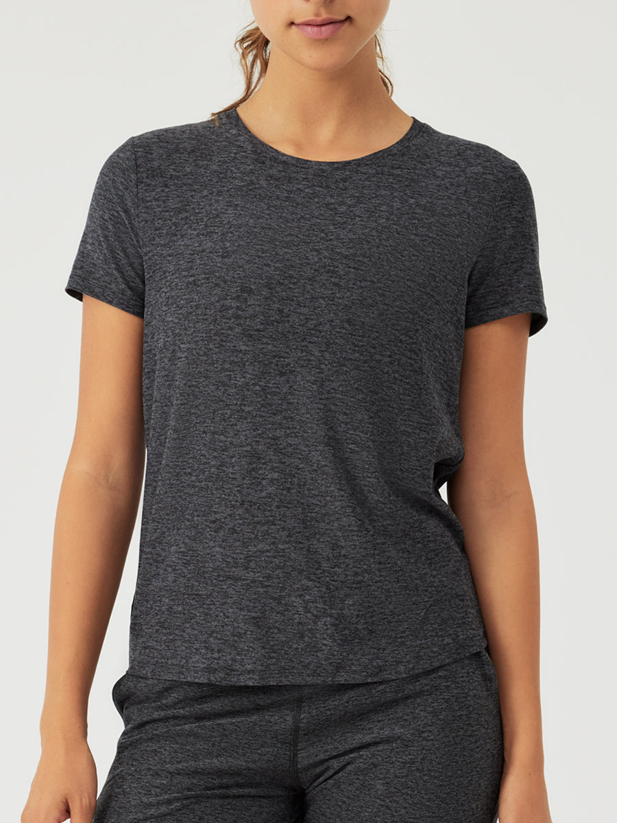  Lululemon Swiftly Tech Short Sleeve Crew (Black, 10