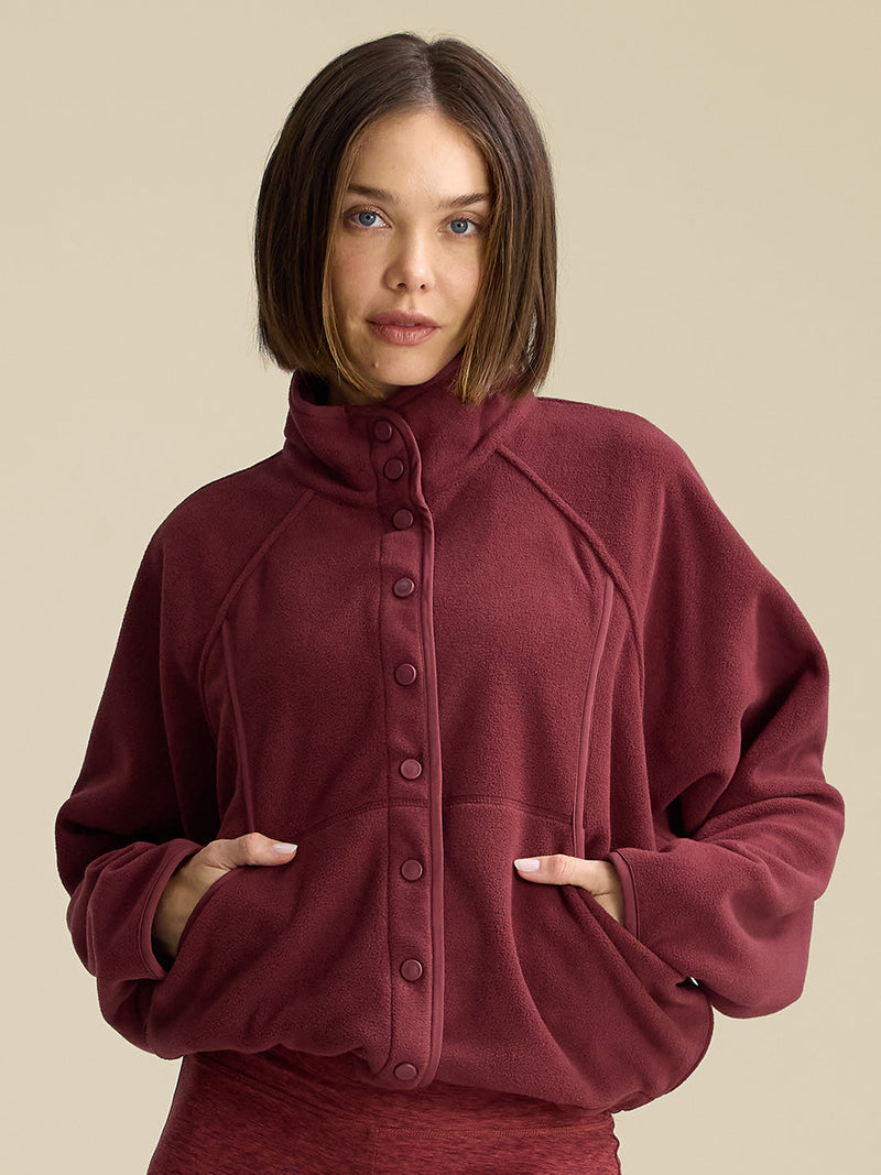 RecFleece Snap Jacket Mahogany