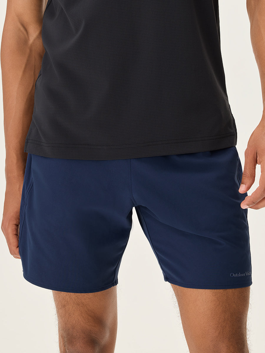 CODE22 Men's Short Leg Mini Shorts, 5 Pockets, Zip Fly, Belt Loops