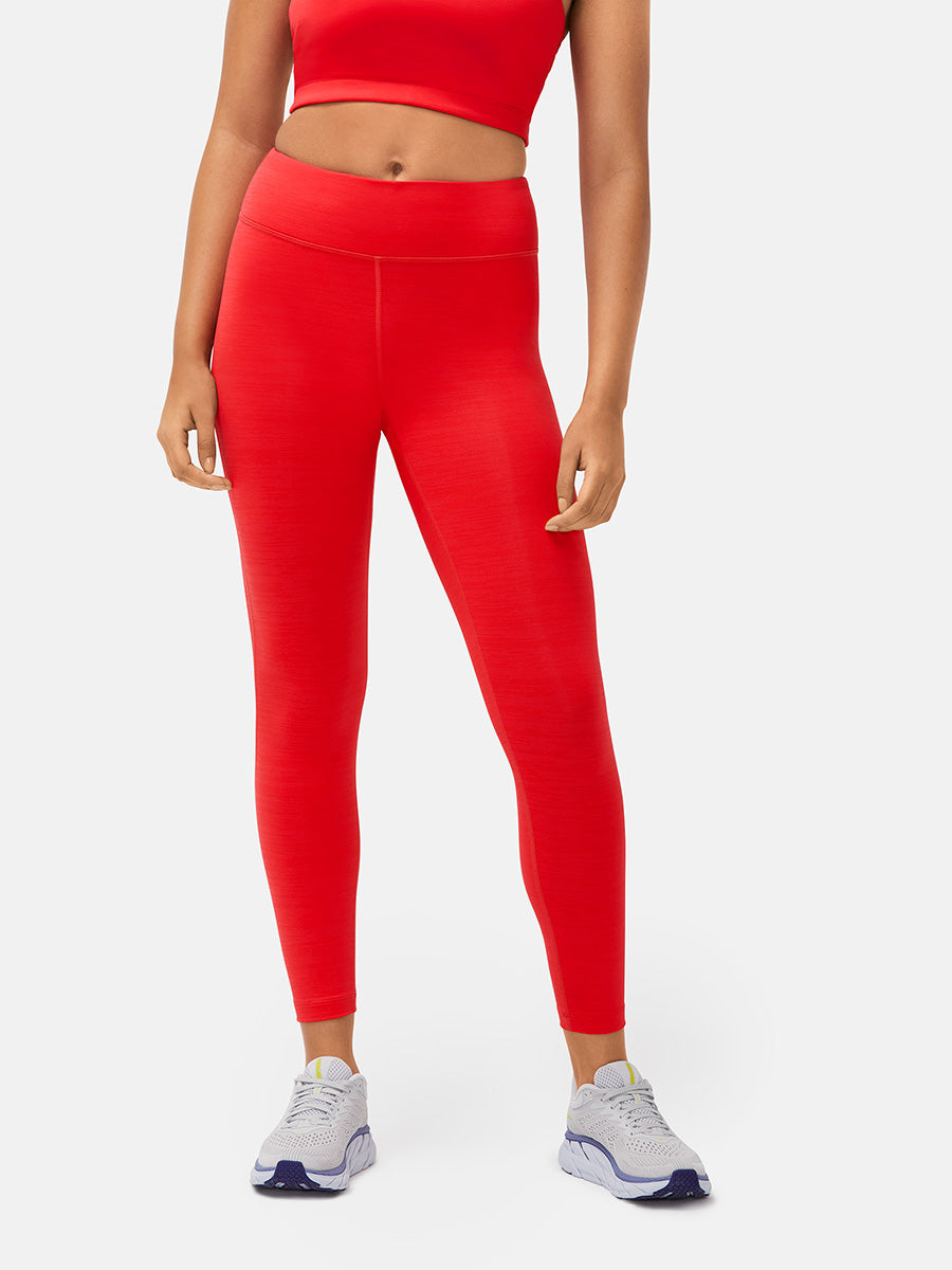 OUTDOOR VOICES Flex Crop Legging red orange workout leggings size