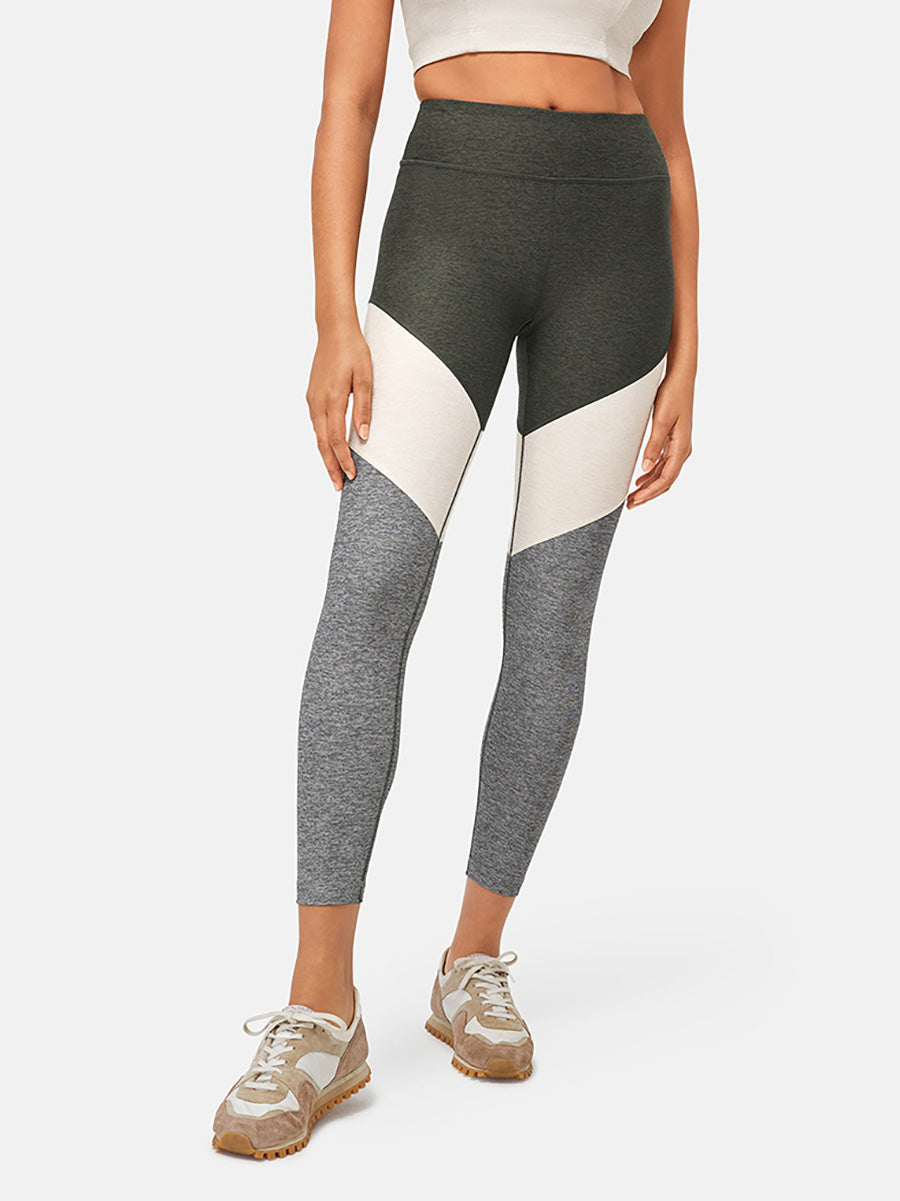 Outdoor Voices 7/8 springs leggings blue yellow - $67 - From Jenna
