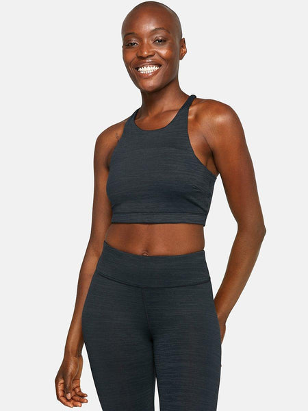 Outdoor Voices Athena Sports Bra Crop Top Size XS High-neck Longline Gray -  $29 - From Rachael