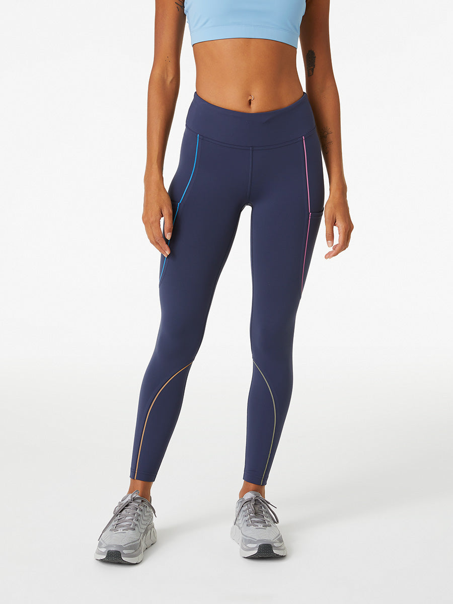 Outdoor Voices S Navy Blue Warm Up Leggings
