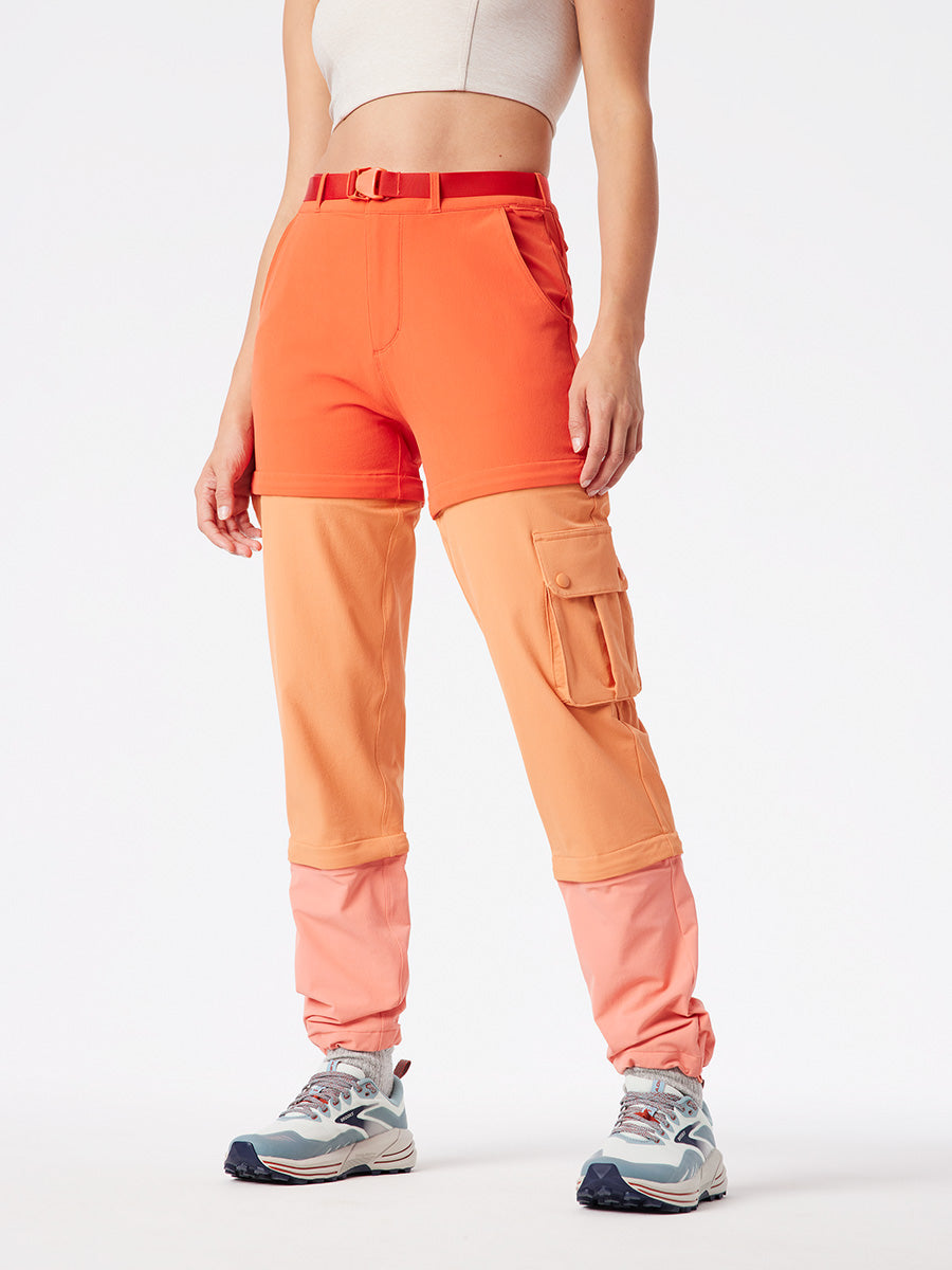 Belted RecTrek wide-leg cargo pants